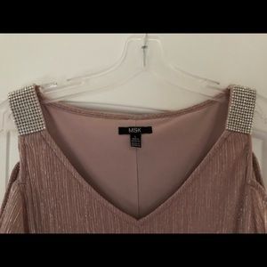 MSK pink/silver shift dress